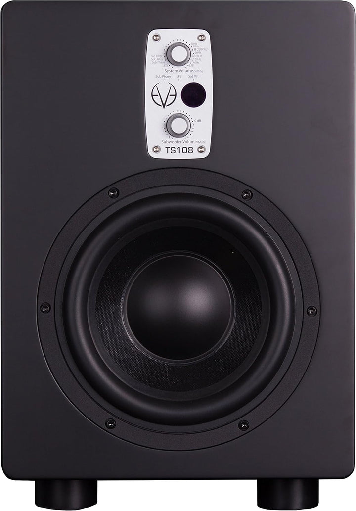 Eve Audio TS108 Active subwoofer 150W Schwarz - Subwoofer (150 W, Aktiver Subwoofer, 33-300 Hz, 105