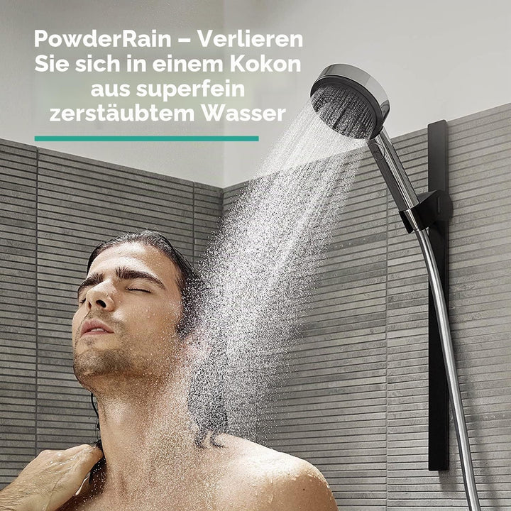 hansgrohe Duschkopf Pulsify S, Duschbrause 1 Strahlart, Antikalk-Funktion, Chrom, Kunststoff
