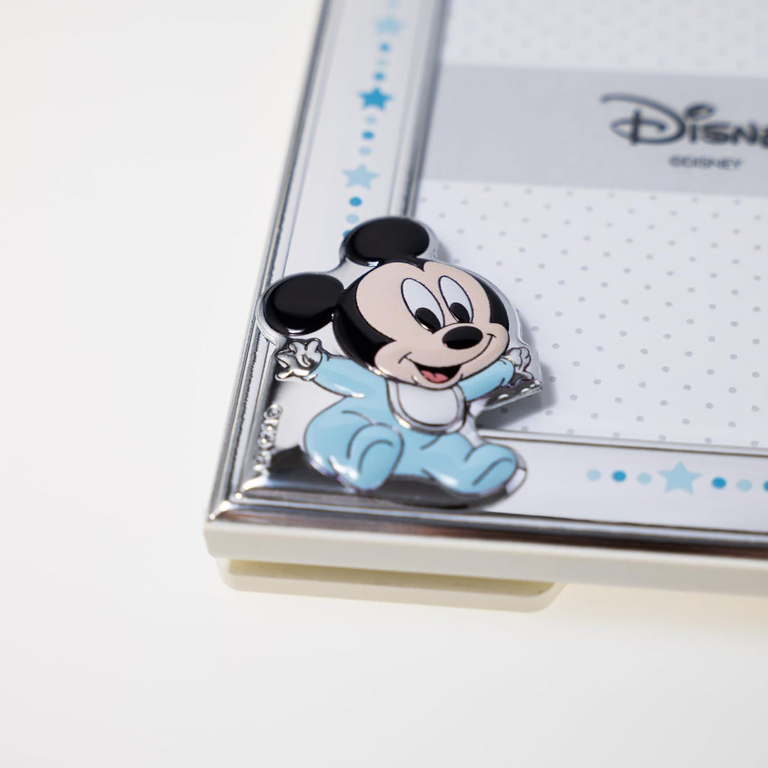 VALENTI & CO. Disney Baby - Mickey - Bilderrahmen in Silber für Kinder, Geschenkidee für Taufe, Gebu
