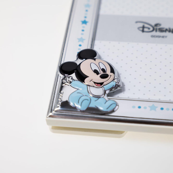 VALENTI & CO. Disney Baby - Mickey - Bilderrahmen in Silber für Kinder, Geschenkidee für Taufe, Gebu