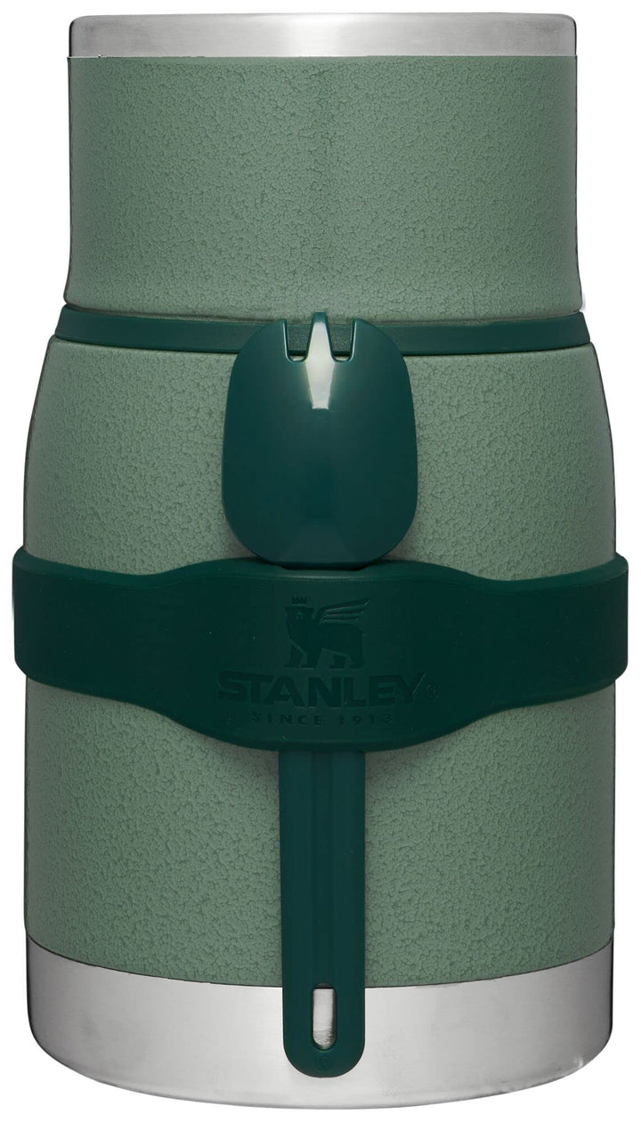 Stanley Adventure to Go Isoliergefäss und Göffel 24oz Hammerschlaggrün, 24oz Hammerschlaggrün
