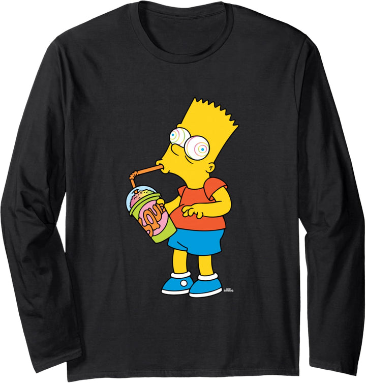 The Simpsons Bart Simpson Squishee Brain Freeze Langarmshirt