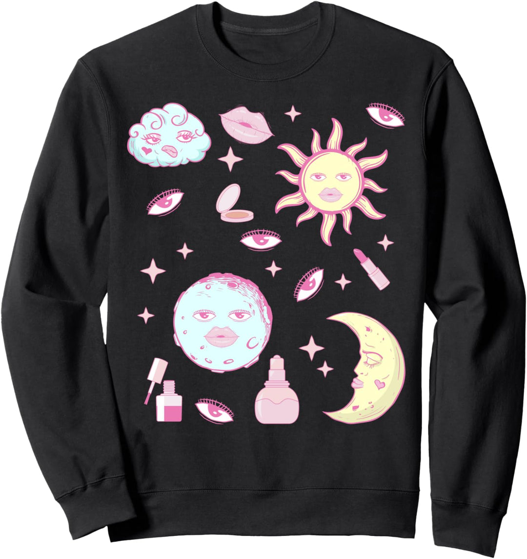 Coquette Aesthetic Pink Downtown Aesthetic Weirdcore Sweatshirt