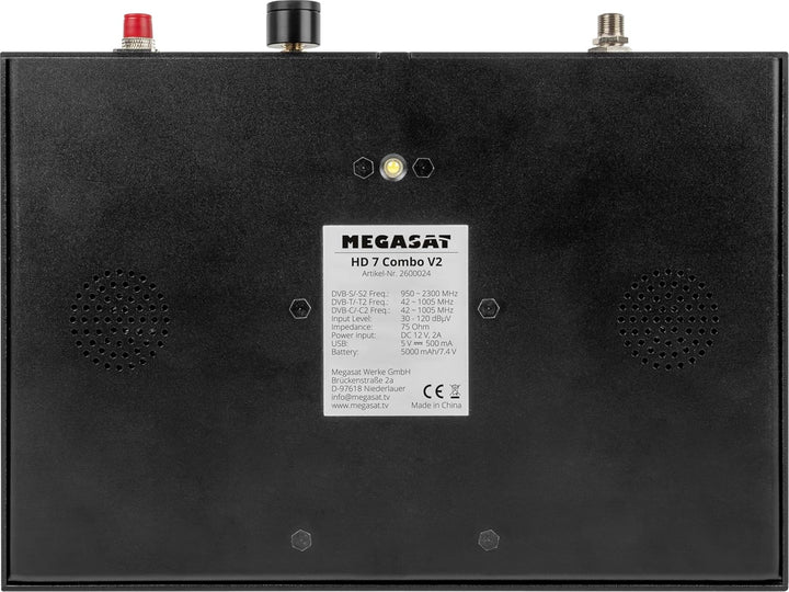 Megasat HD 7 Combo V2 – Messgerät (für DVB-S, DVB-S2, DVB-T, DVB-T2, DVB-C, DAB+, Live-TV Bild, Unic
