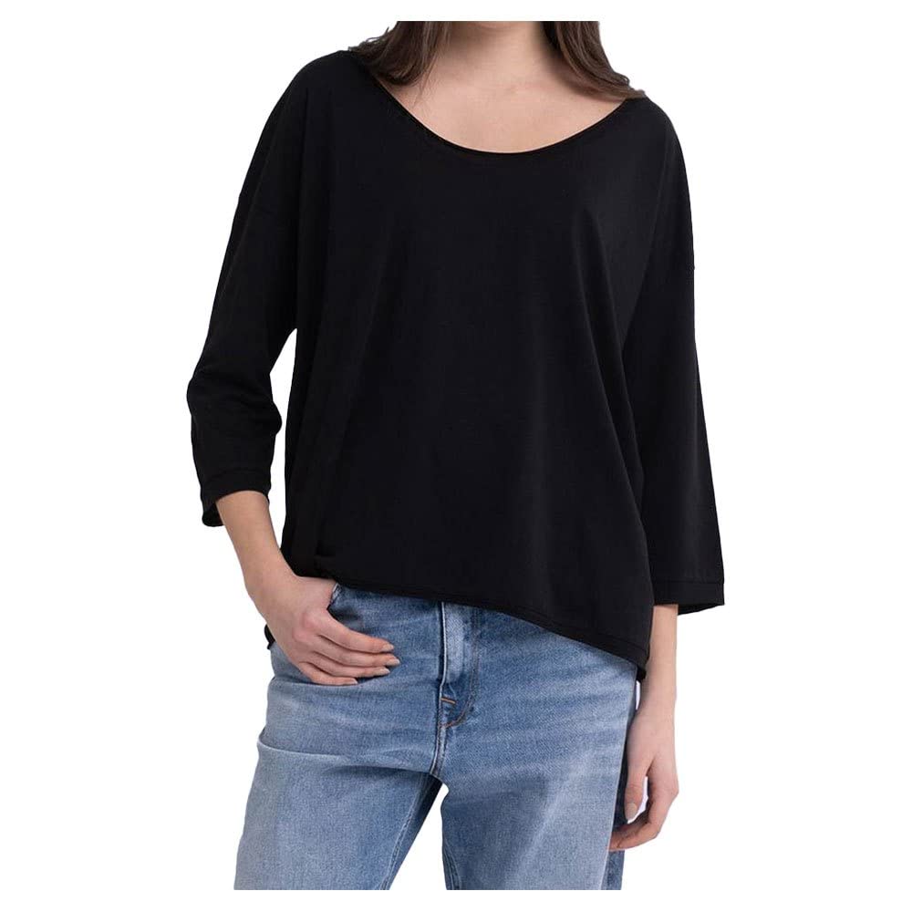 REPLAY Damen T-Shirt XS 098 Black, XS 098 Black