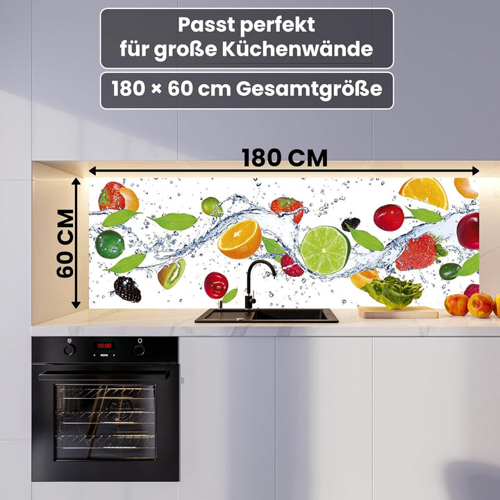 DIMEX Küchenrückwand Folie selbstklebend Obst | Klebefolie - Dekofolie - Spritzschutz für Küche | Pr