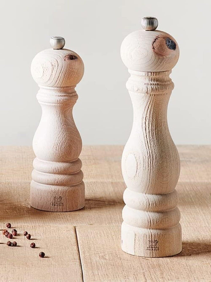 PEUGEOT - Pfeffermühle Paris Nature 18 cm + Schwarzer Bio Pfeffer aus fairem Handel - Klassische Mah