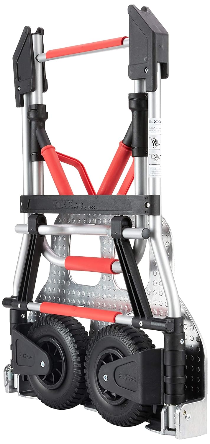 RuXXac Jumbo 2239-61V3 faltbare Sackkarre, Tragfähigkeit 250 kg, Schwerlast-Sackkarre klappbar, plat