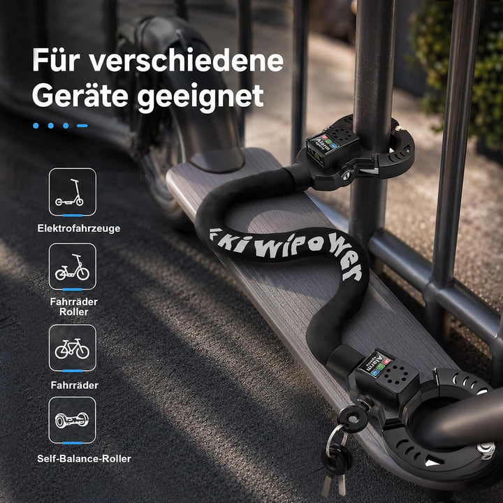 E-Scooter Schloss mit Alarm 110 dB, Handschellenschloss