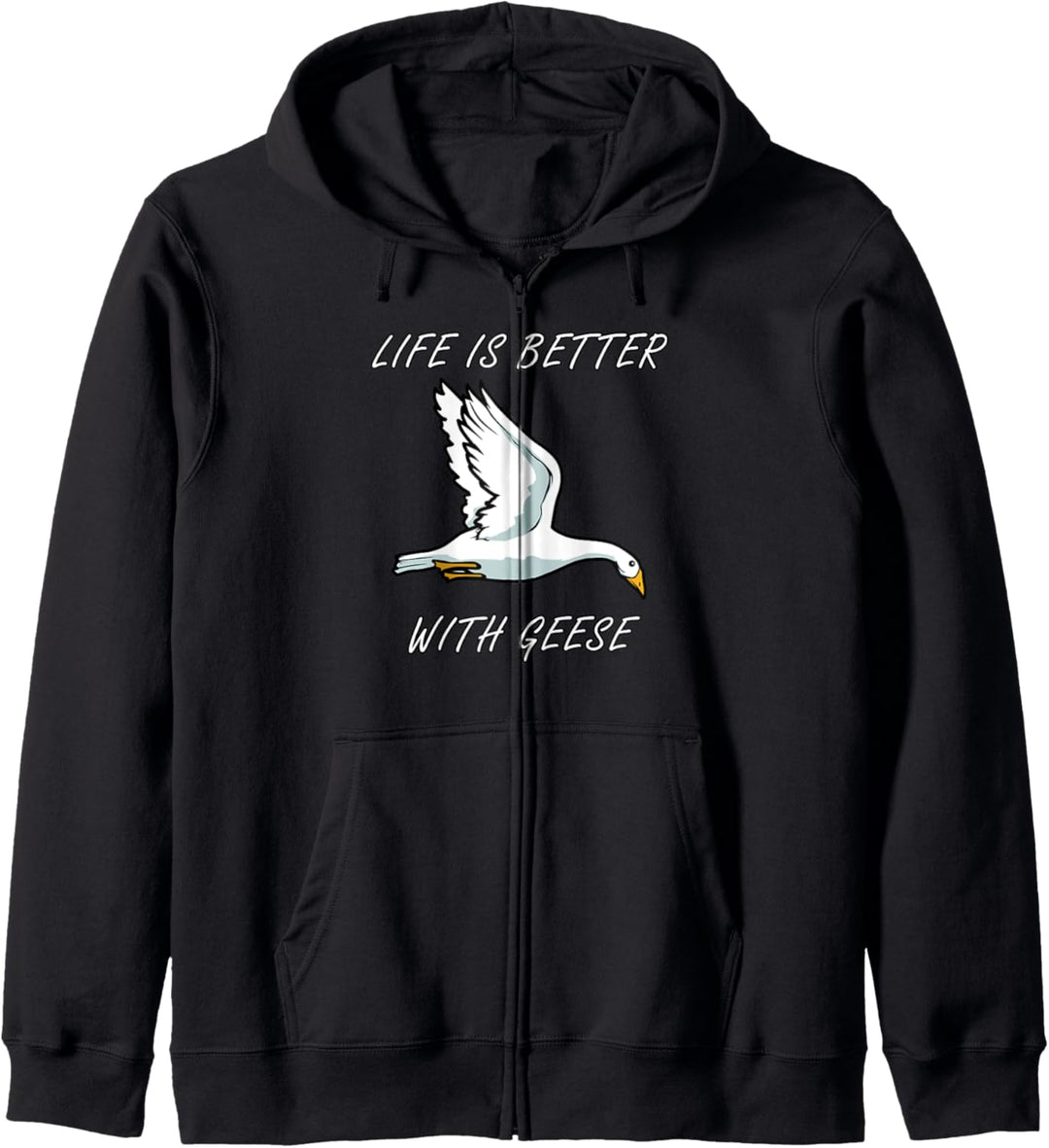Leben mit Gans Natur Vogel Wildtiere Tier Kapuzenjacke