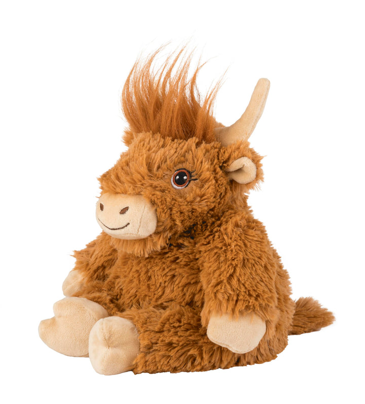 Warmies® Wärmekissen/Stofftier"Hochlandrind" Hirse Lavendelfüllung 28cm 750g