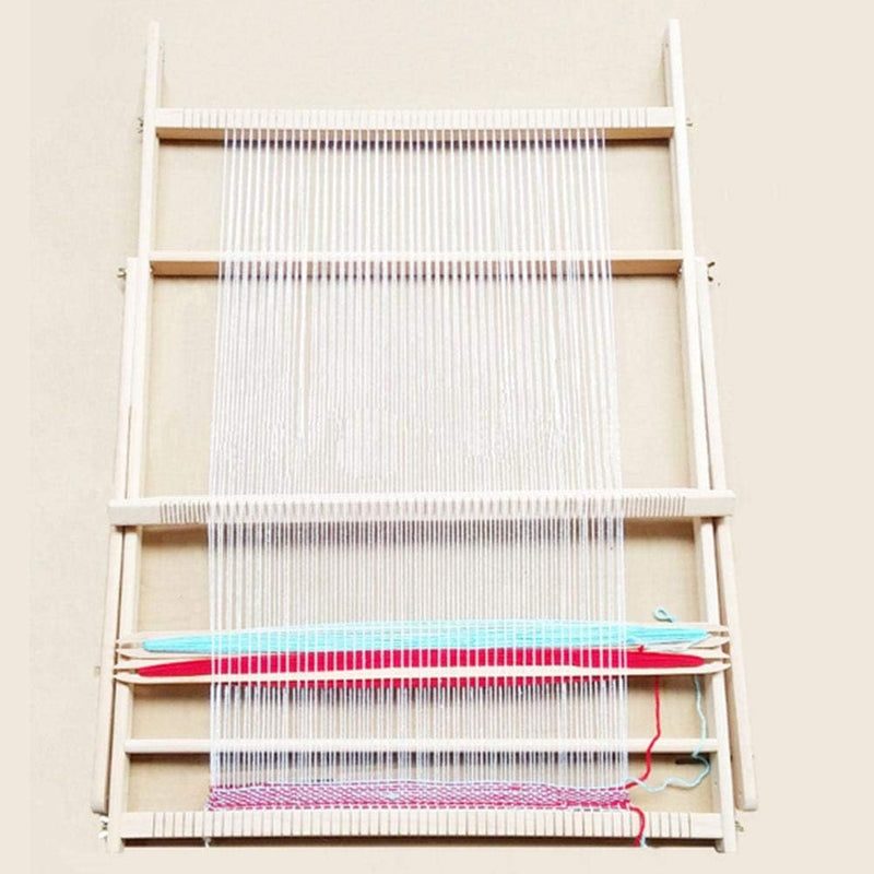 BHDD Webstühle mit Ständer, Multi-Handwerk Webstuhl Kit Verstellbarer Webrahmen Massivholz Abdeckung