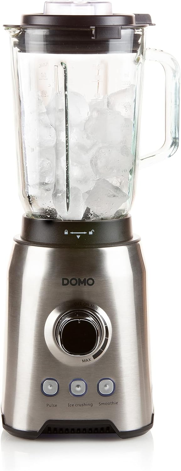 Domo DO710BL - Blender 1000W - 1,5L, Silber/Schwarz