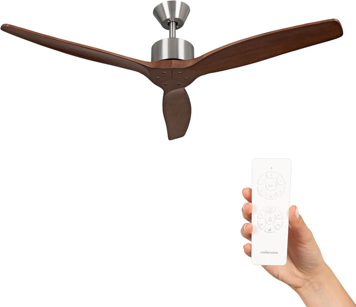 Mellerware - Deckenventilator mit Fernbedienung Brizy! | 45W | 6 Geschwindigkeiten | Sehr Leise | So