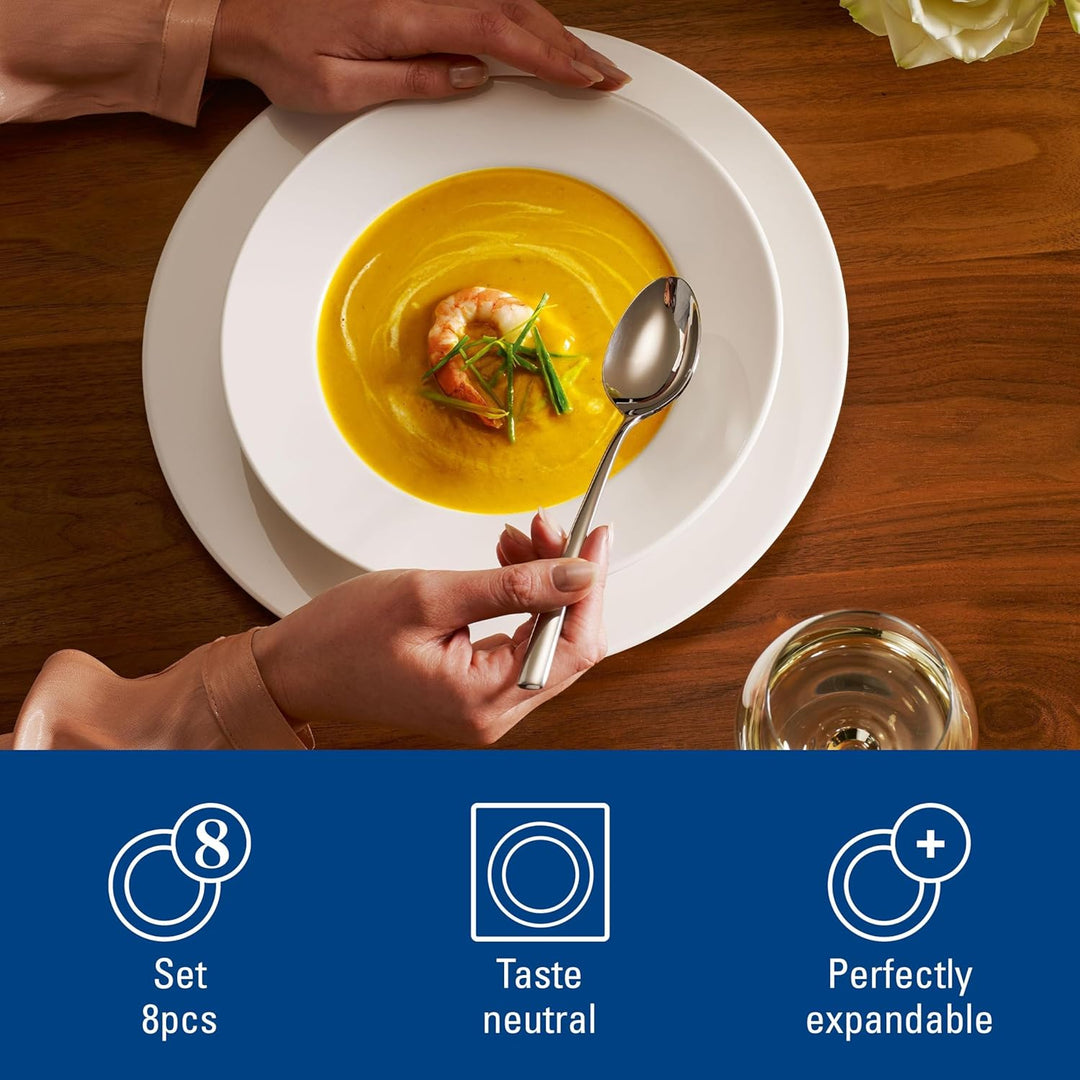 Villeroy und Boch - For Me Dinner-Set, 8 tlg., das Allround-Talent, Premium Porzellan, spülmaschinen