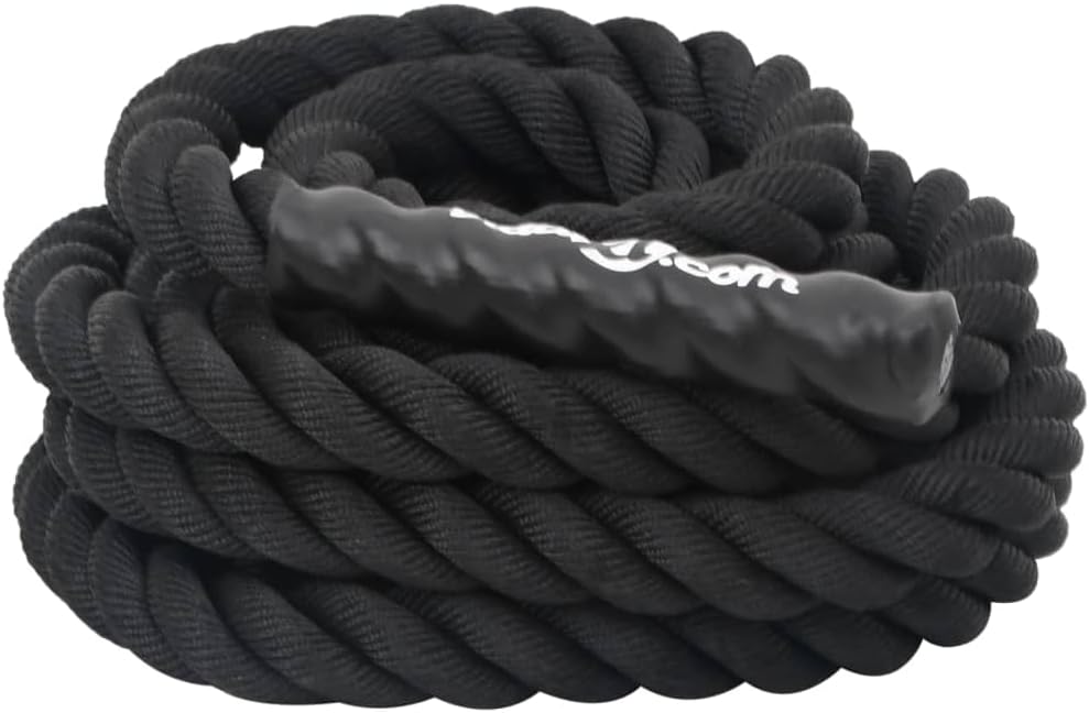 Battle Rope Polyester Schwarz 6 m 4,5 kg Cardio-Maschinen-Zubehör