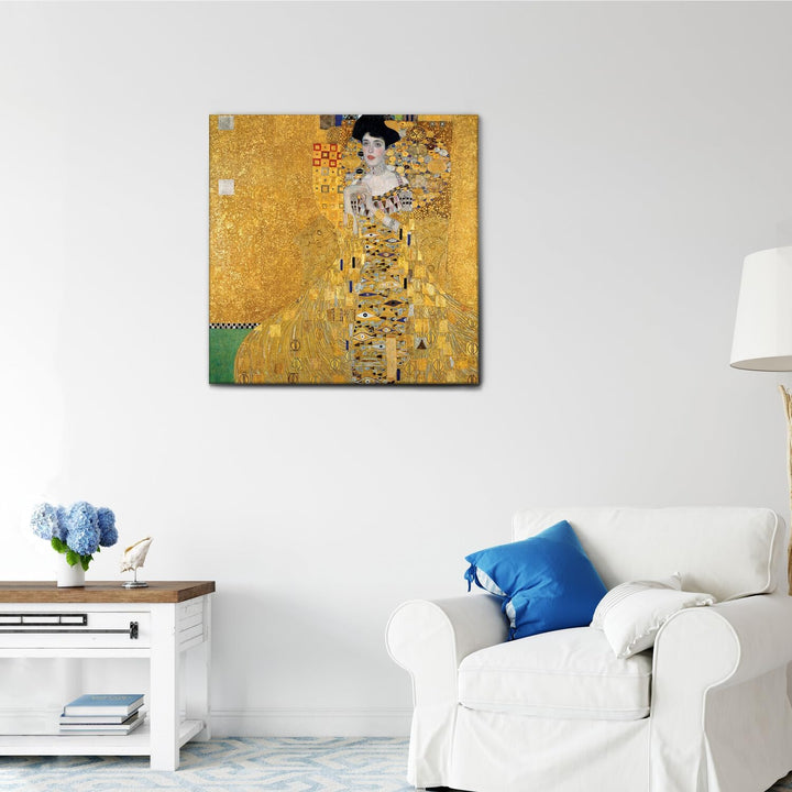 Giallobus - Bild - Druck AUF LEINWAND - Gustav Klimt - PORTRÄT VON Adele Bloch-Bauer I - 50 x 50 cm,