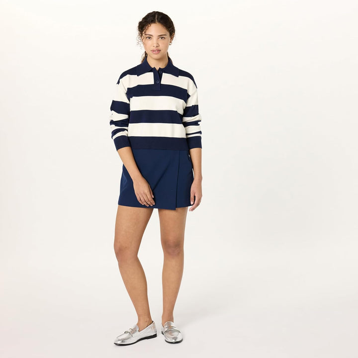 The Drop Damen Kamila A-line Mini Skort Shorts (1er Pack) S Maritimes Marineblau, S Maritimes Marine