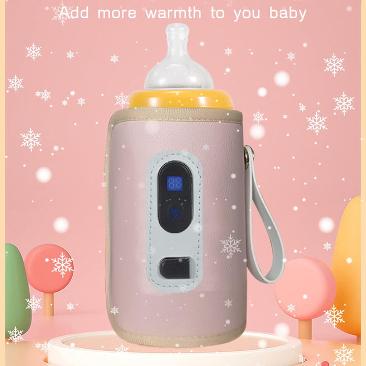 USB Babyflaschenwärmer Tragbar Digital LCD-Display Temperatureinstellbar 38-55°C Flaschenwärmer Wass