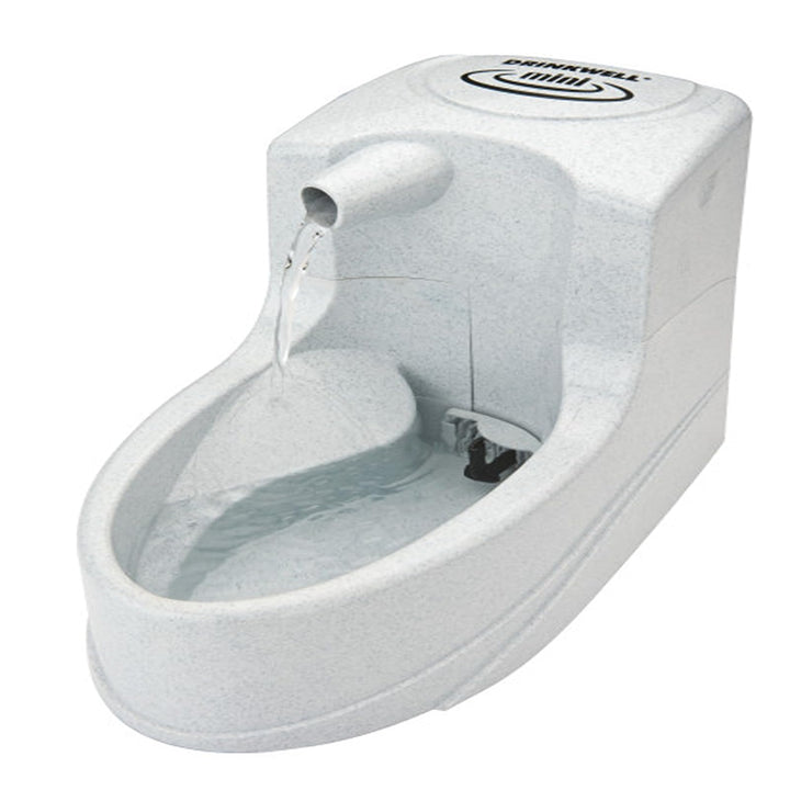 PetSafe Drinkwell Trinkbrunnen Mini, Zweifaches Filtersystem, Für kleine Hunde und Katzen geeignet,