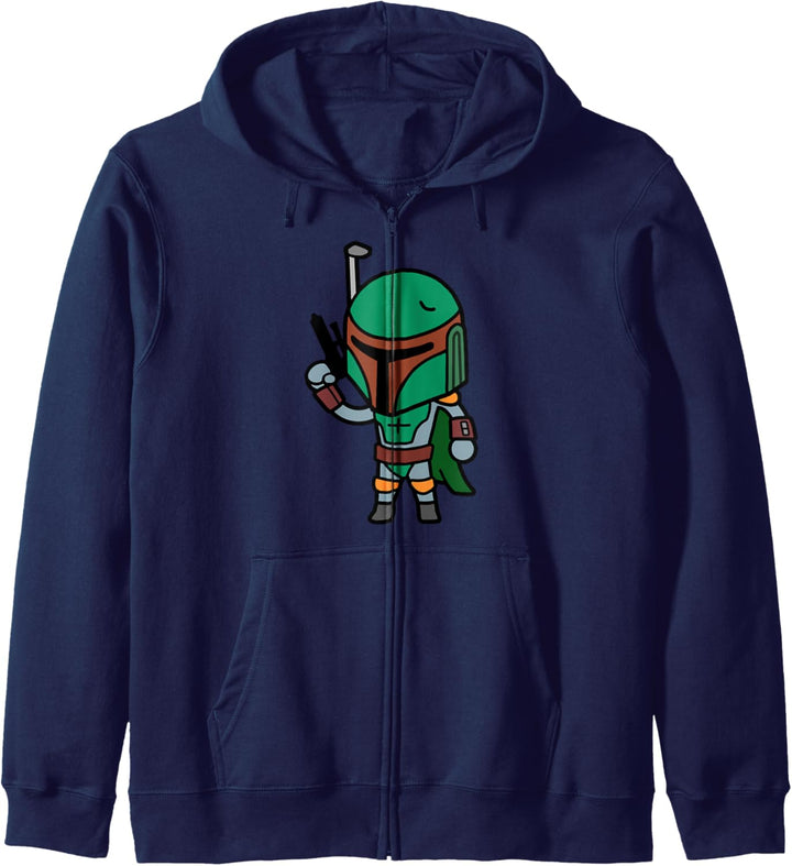 Star Wars Boba Fett Cartoon Blaster Up Kapuzenjacke