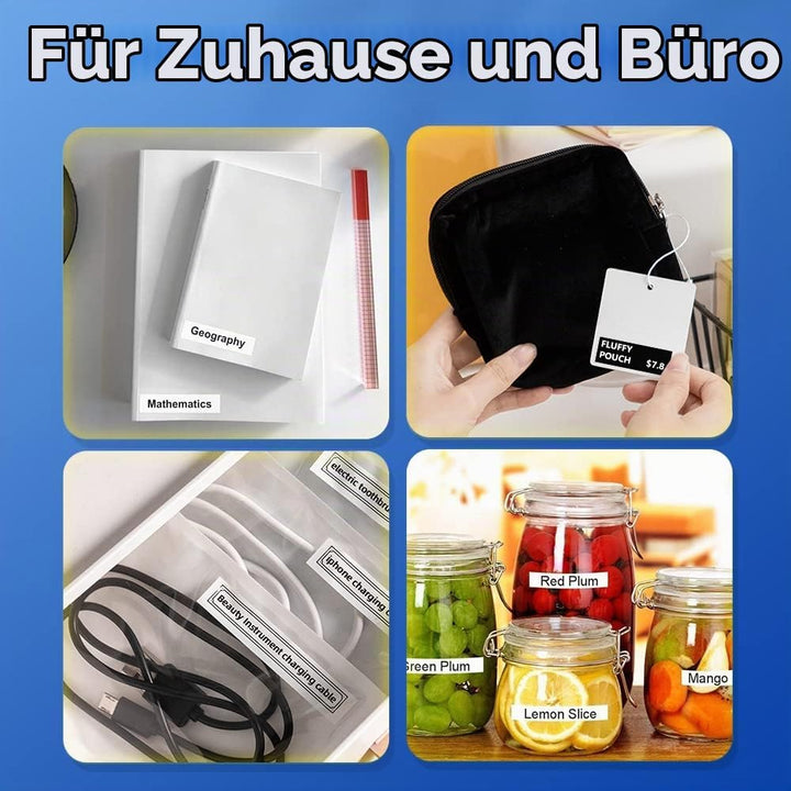 10x Phomemo P12 Original Thermotransfer-Etiketten 12mm x 4m Mehrfarbig Q5-131/Q5-231/Q5-334/Q5-335/Q