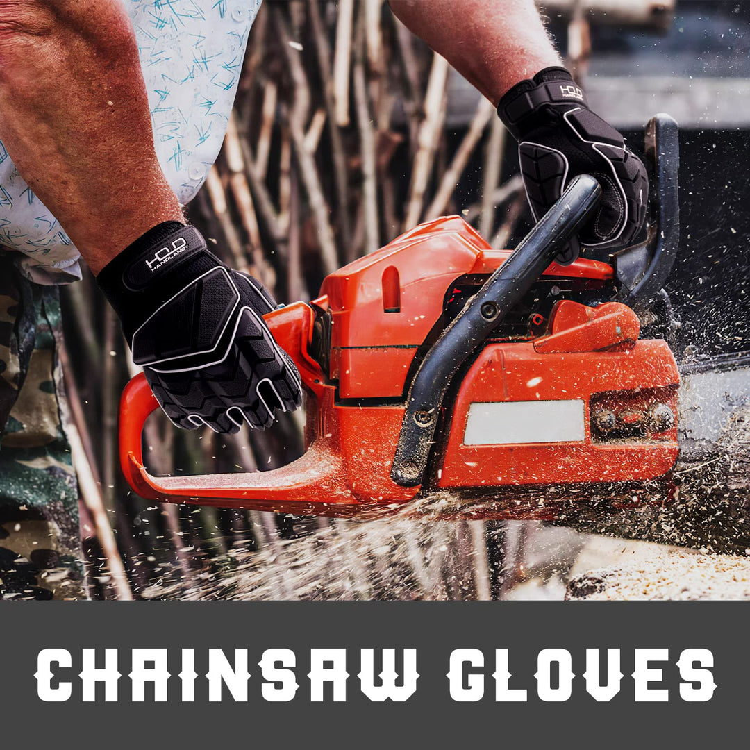 HANDLANDY HLDD Schwere Arbeitshandschuhe, SBR-Polsterung, TPR-Schutzschicht, Anti-Vibrations-Arbeits