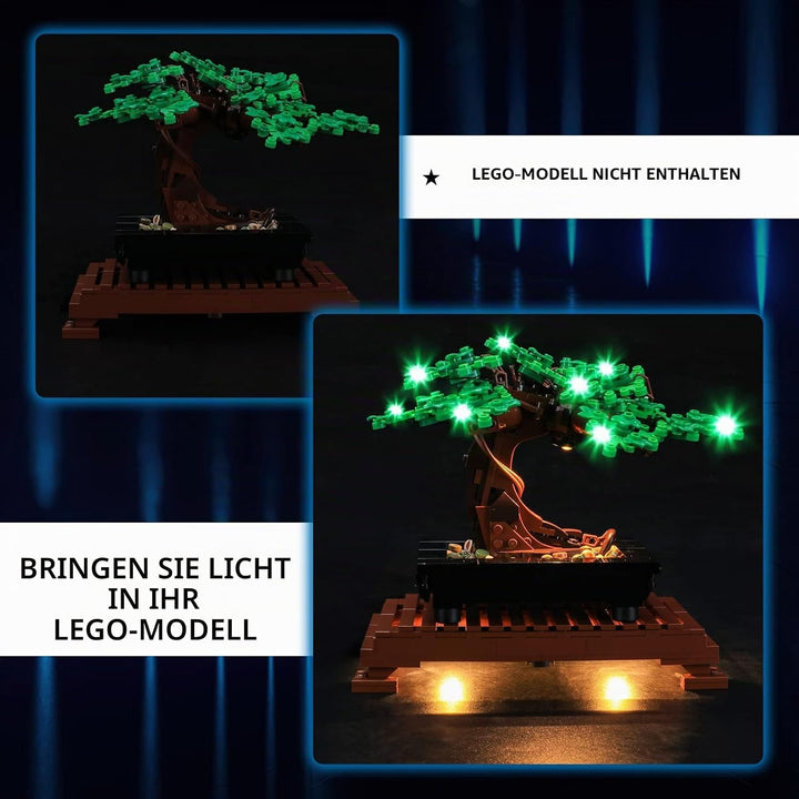 YEABRICKS LED Licht für Lego-10281 Creator Expert Bonsai Tree(Green) Bausteine Modell (Lego Set Nich
