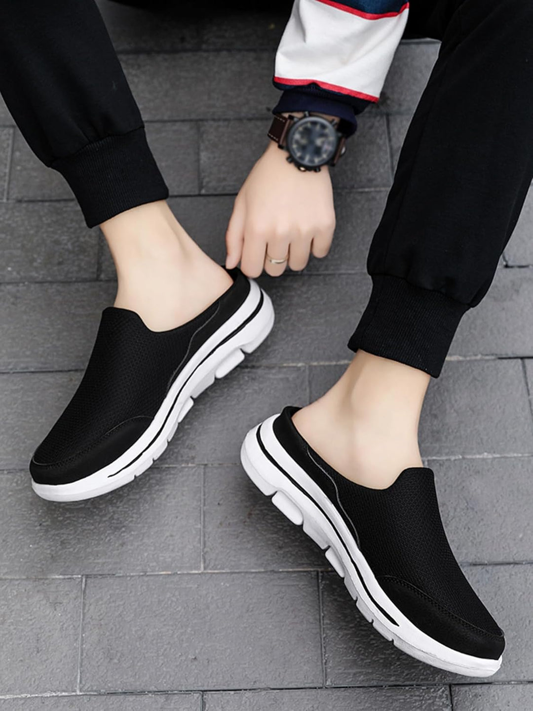 SMajong Clogs Damen Sommer Hausschuhe Herren Leichte Atmungsaktive Gartenschuhe rutschfest Slip On P