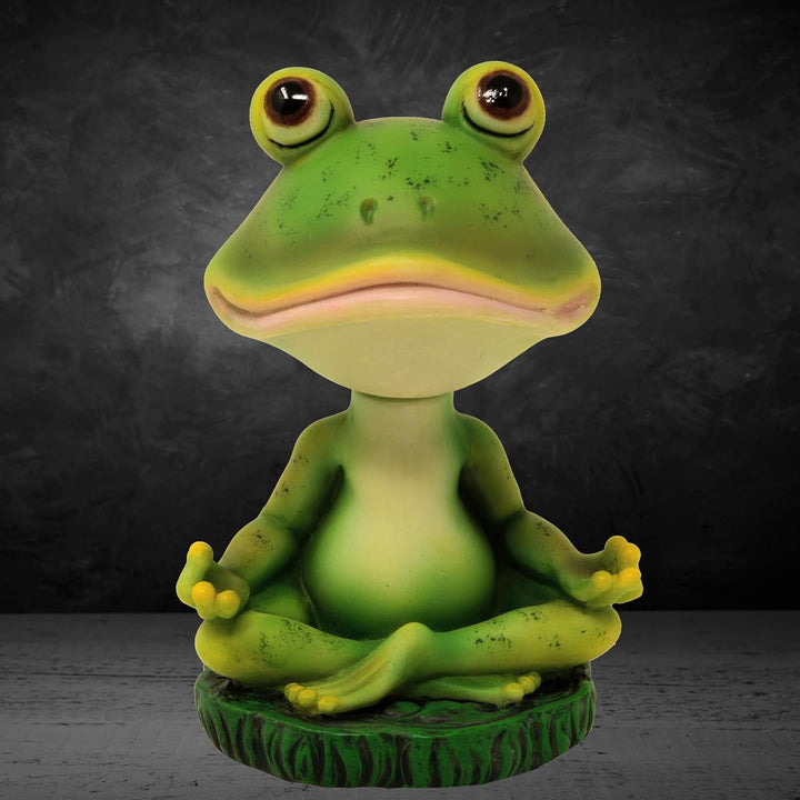 MC Wackelkopf Yoga Frosch Auto Figur