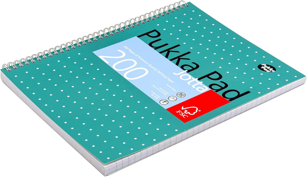 Pukka Jotta Spiralbuch (Format A4) Metallic, (Pack of 5), (Pack of 5)