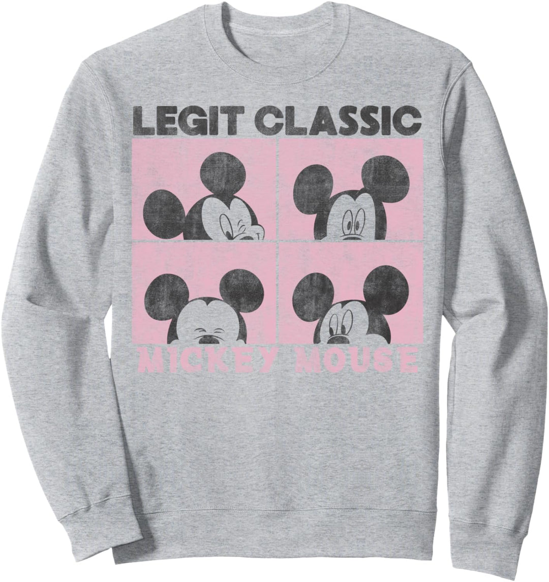 Disney Mickey And Friends Mickey Mouse Legit Classic Box Up Sweatshirt