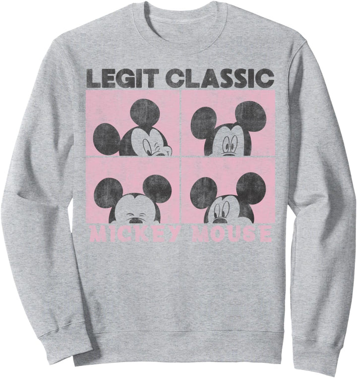 Disney Mickey And Friends Mickey Mouse Legit Classic Box Up Sweatshirt