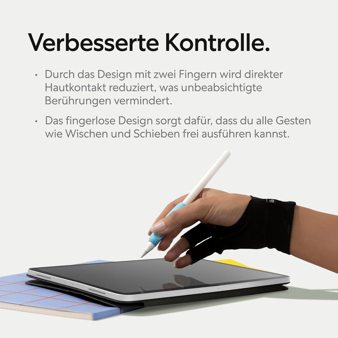 Paperlike's Drawing Glove für iPad – Zeichenhandschuh zum Zeichnen auf Tablets (für Rechts- und Link