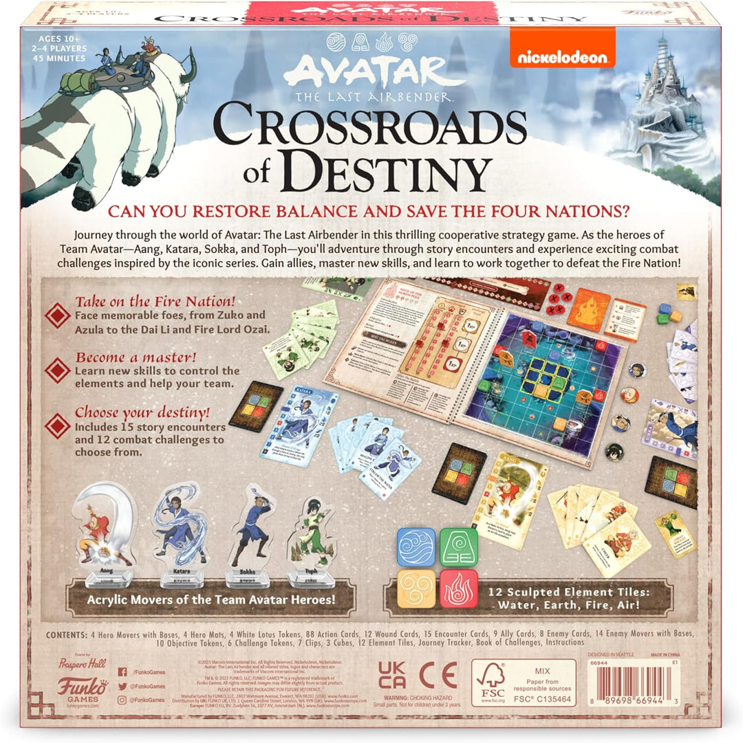 Avatar The Last Airbender - Crossroads of Destinyn Board Game Einheitsgrösse, Einheitsgrösse