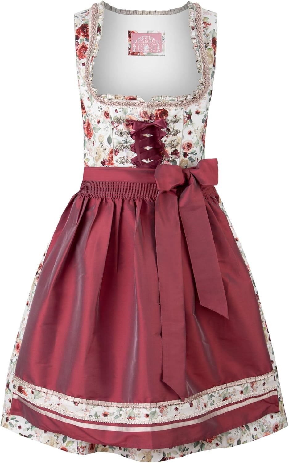 Stockerpoint Damen Dirndl Marie Kleid für besondere Anlässe 36 Rosenholz, 36 Rosenholz