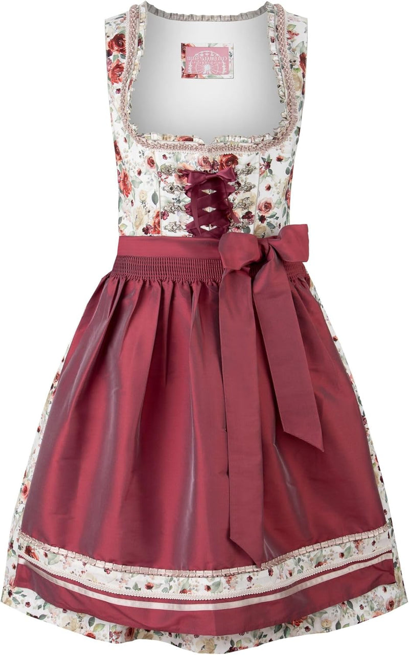 Stockerpoint Damen Dirndl Marie Kleid für besondere Anlässe 30 Rosenholz, 30 Rosenholz