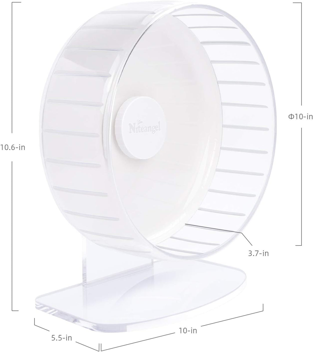 Niteangel Super-leise Hamsterräder - Leise Spinner-Hamsterräder mit verstellbarem Ständer für Zwergh