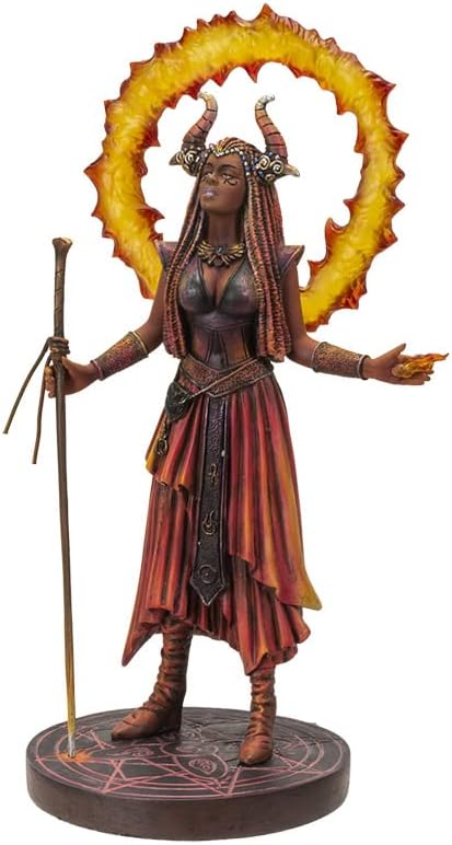 Pacific Giftware Magierin Figur Element Feuer - Elemental Magic by Anne Stokes | Dämonin Hexe Sammel