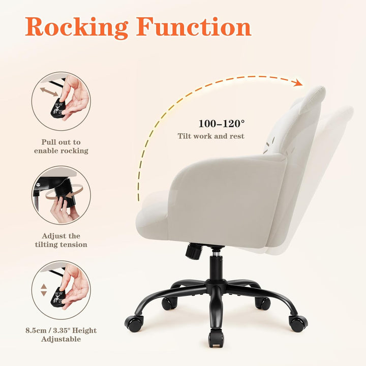 IWMH Bürostuhl,Ergonomisch Homeoffice Stuhl mit breiter Sitzfläche,Schreibtischstuhl mit Katzenmotiv