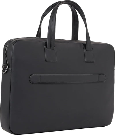 Tommy Hilfiger Herren Laptoptasche Corporate Computer Bag mit Reissverschluss, Schwarz (Black), Ones