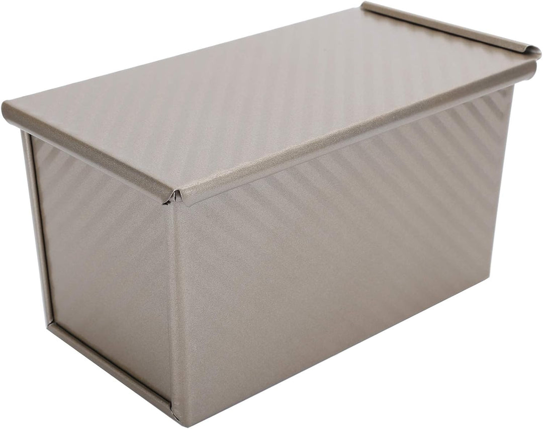 Shanrya Backform, hohe Wärmeleitfähigkeit Haushaltsbrotform, Antihaft mit Abdeckung Aluminiumlegieru