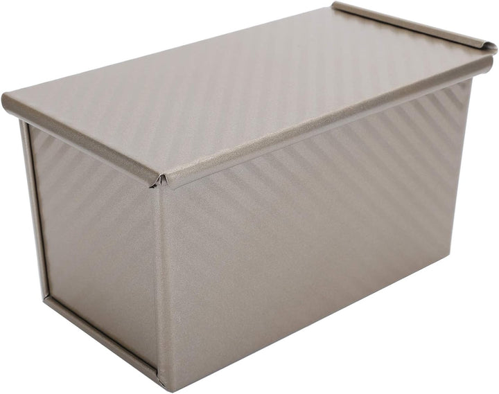Shanrya Backform, hohe Wärmeleitfähigkeit Haushaltsbrotform, Antihaft mit Abdeckung Aluminiumlegieru