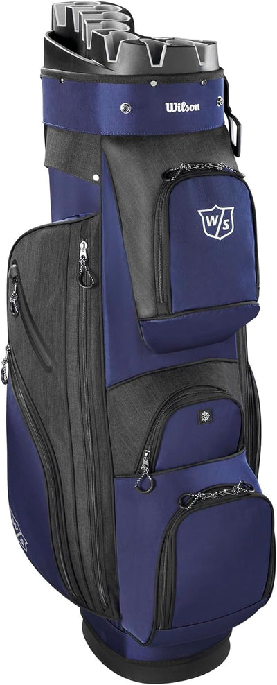 Wilson Unisex-Adult I-Lock 3 Golf Cart Bag 15 Balls Navy/Black, 15 Balls Navy/Black