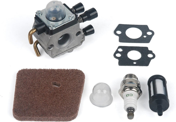 OxoxO Vergaser mit Dichtungen für Stihl FS38 FS45 FS46 FS55 FS74 FS75 FS76 FS80 KM85 Trimmer