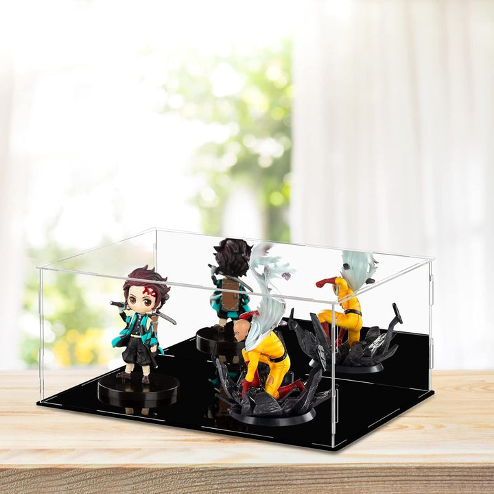 Ecoseao Acyrlic durchsichtige Display Box, mit Spiegelmontage Arbeitsplatten Würfel für Sammlerstück