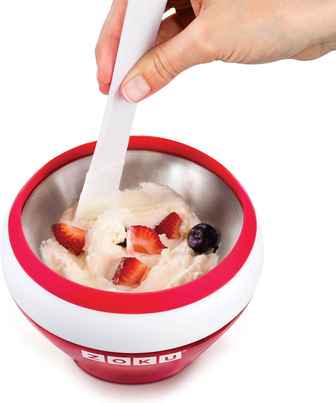 ZOKU Ice Cream Maker Red - Ice Cream - Sorbet - Frozen Yoghurt in 10 Minutes Rot, Rot