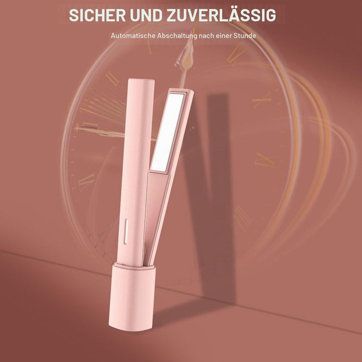 OBEST Mini Glätteisen für kurzes Haar, 2 in 1 Glätteisen Locken und Glätten, 180° Konstante Temperat
