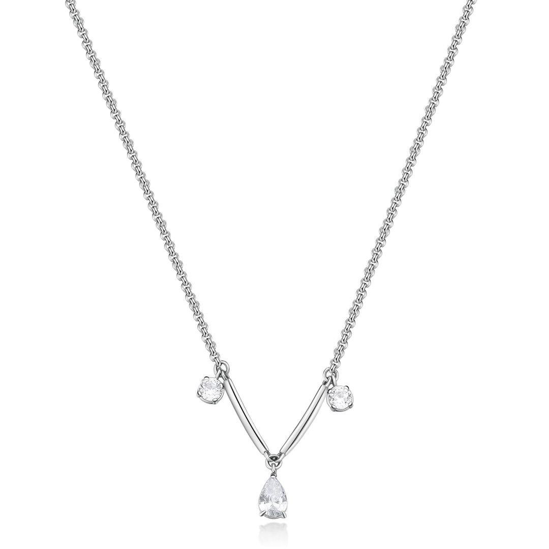Brosway Affinity choker necklace with white zircons BFF178