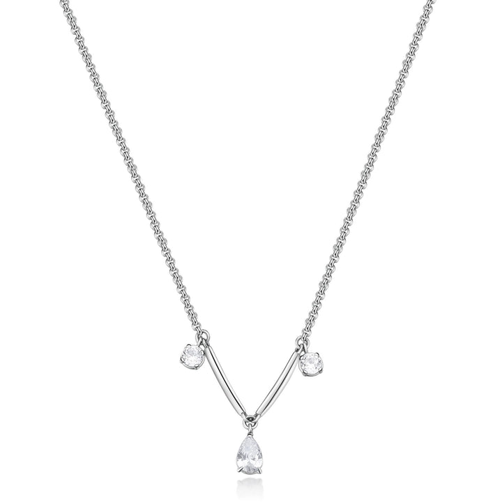 Brosway Affinity choker necklace with white zircons BFF178